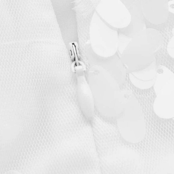 Boho White Fringe All over Detail Straight Mesh Maxi Skirt - Picture 4 of 7